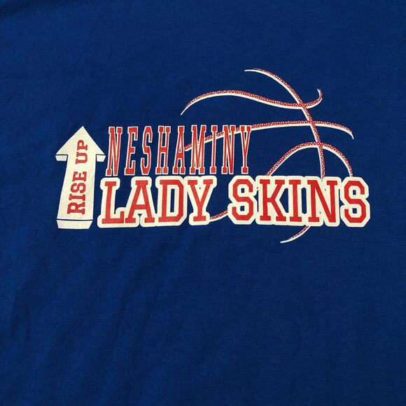 Blue Neshaminy Lady Skins Basketball Graphic Tee - Picture 3 of 4